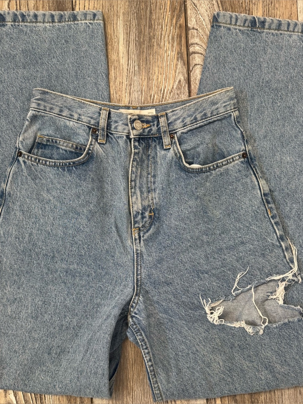 Topshop Light Blue Boyfriend Jeans